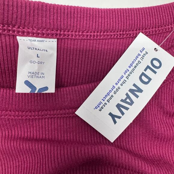 NWT Old Navy Long Sleeve Crop Top Cutout Yoga Sports Tee Workout Bolero Shrug L - Picture 6 of 6